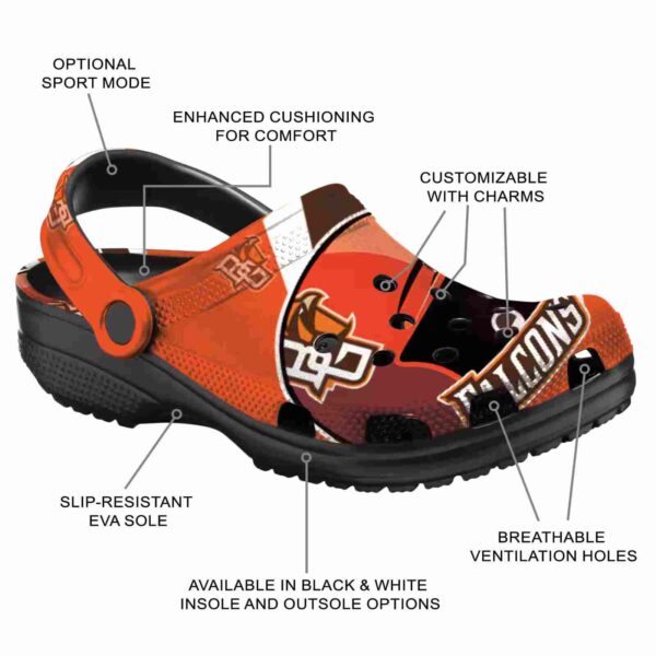 customized bowling green falcons baseball helmet clog new arrival