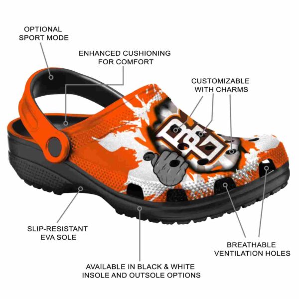customized bowling green falcons gripping hand clog new arrival