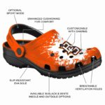 customized bowling green falcons splatter background clog best selling