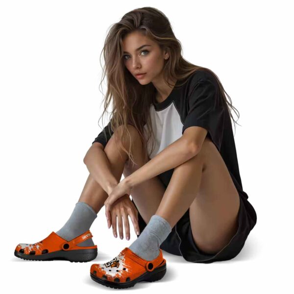 customized bowling green falcons splatter background clog premium grade