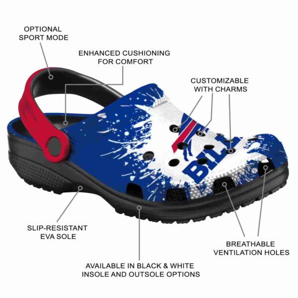 customized buffalo bills splash art crocs new arrival
