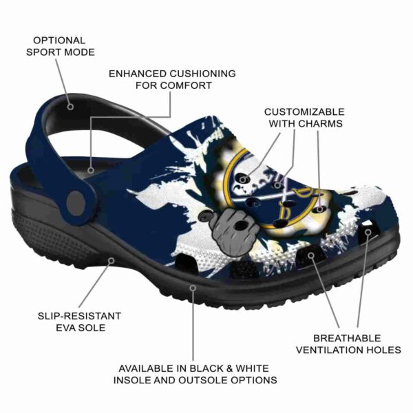 customized buffalo sabres gripping hand clog new arrival