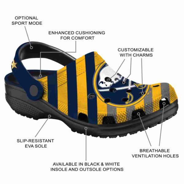 customized buffalo sabres star spangled graphic clog new arrival