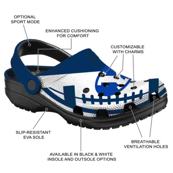 customized byu cougars football motif clog new arrival