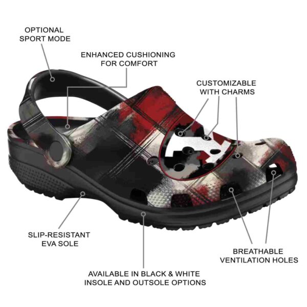 customized byu cougars plaid fusion clog new arrival