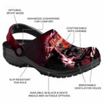 customized calgary flames gothic skull clog best selling