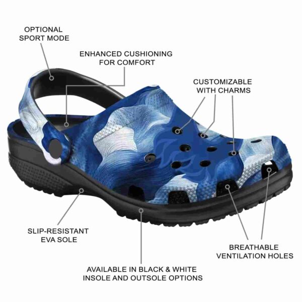 customized calgary flames ocean waves clog new arrival