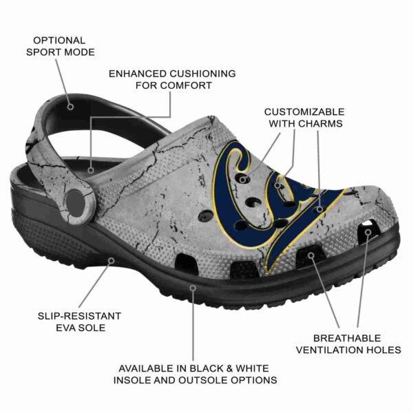 customized california golden bears cracked texture clog new arrival