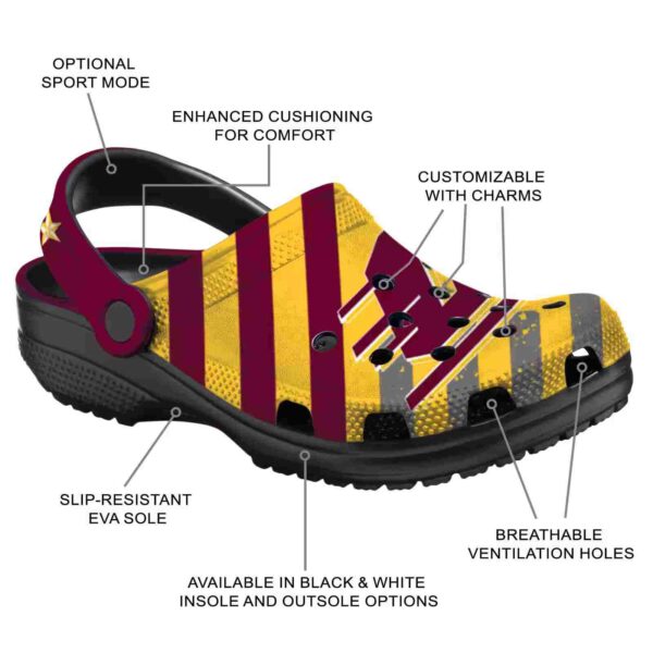 customized central michigan chippewas star spangled graphic clog new arrival
