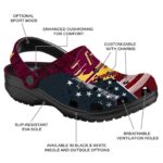 customized central michigan chippewas star spangled side pattern clog best selling