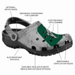 customized charlotte 49ers cracked texture clog best selling