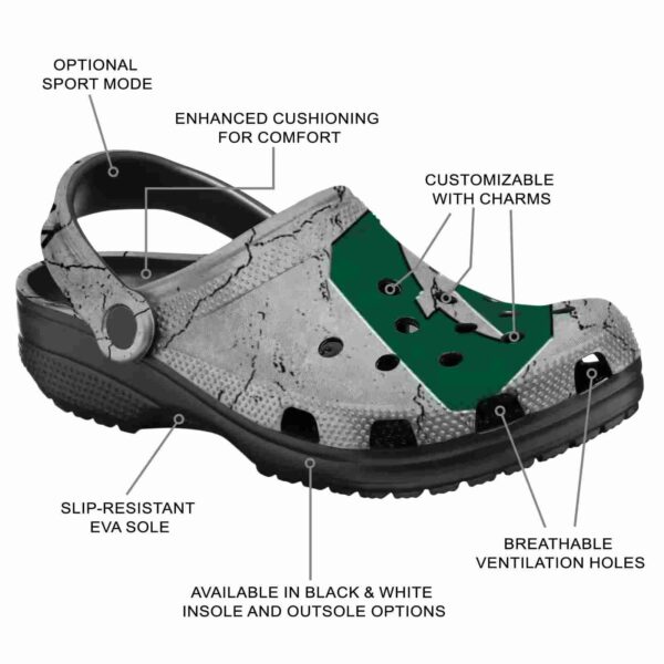 customized charlotte 49ers cracked texture clog new arrival
