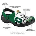 customized charlotte 49ers football helmet clog best selling