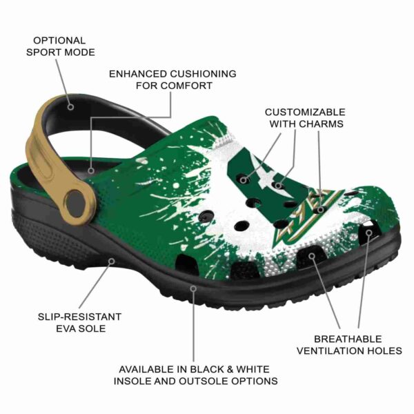 customized charlotte 49ers splash art clog new arrival