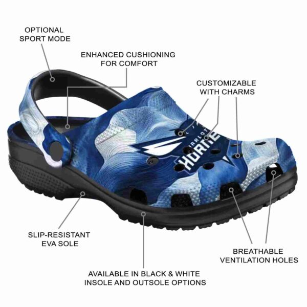 customized charlotte hornets ocean waves clog new arrival