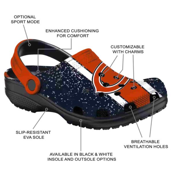 customized chicago bears vertical stripes crocs new arrival