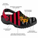 customized chicago blackhawks star spangled graphic clog best selling