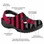 customized chicago bulls star spangled graphic crocs fashion forward