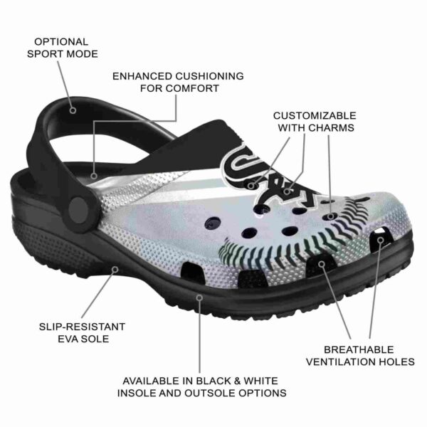 customized chicago white sox baseball motif crocs new arrival