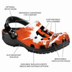 Customized Cincinnati Bengals Splatter Pattern Crocs Best selling