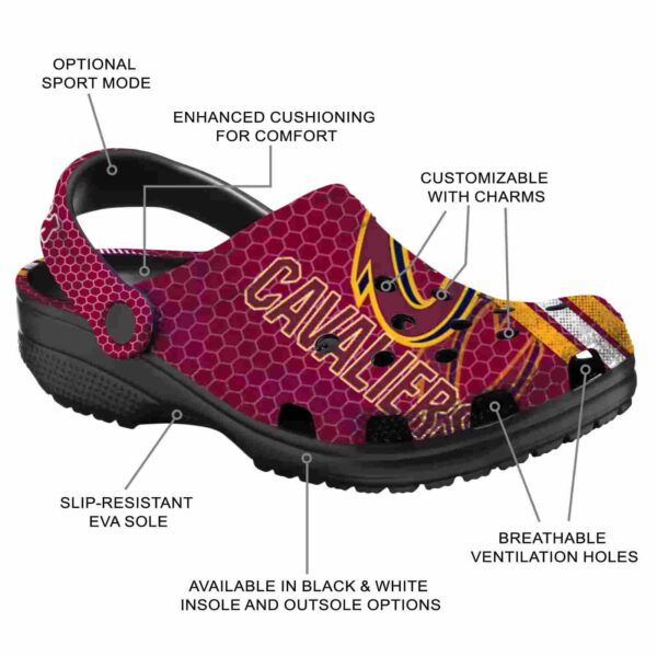 customized cleveland cavaliers contrasting stripes crocs new arrival