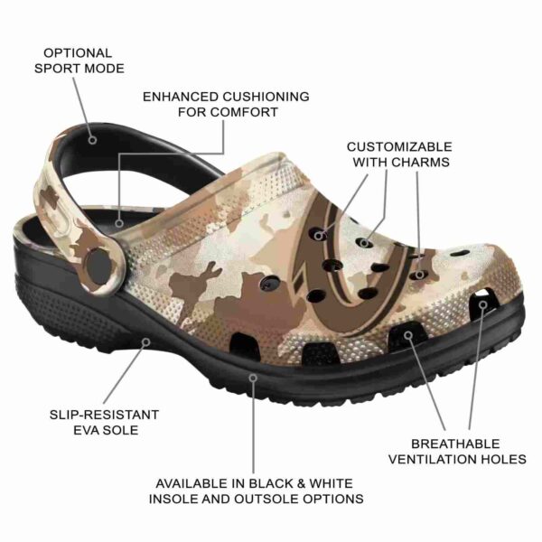 customized cleveland cavaliers desert camo crocs new arrival