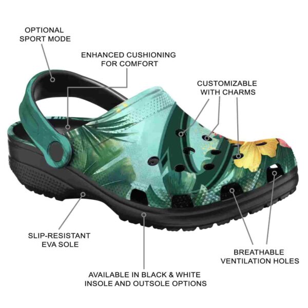customized cleveland cavaliers tropical vibes crocs new arrival