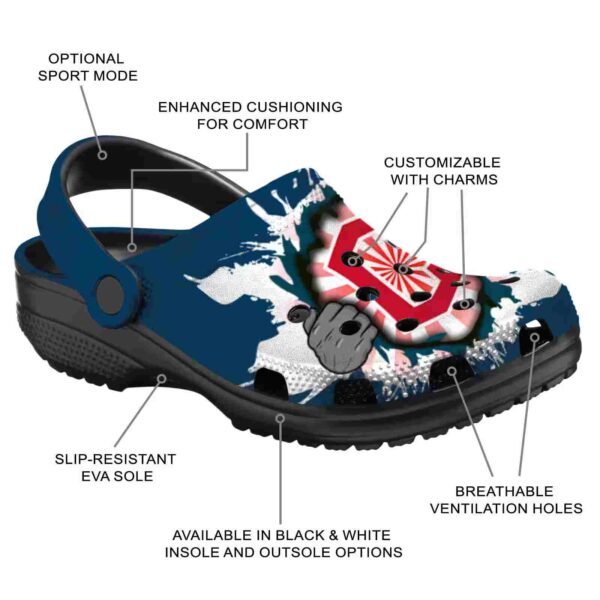 customized cleveland guardians gripping hand crocs new arrival