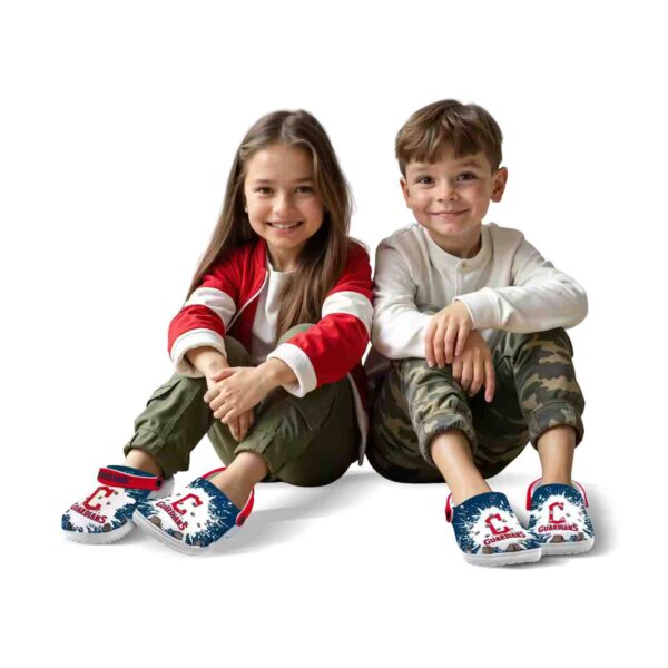 customized cleveland guardians splash art crocs fashion forward