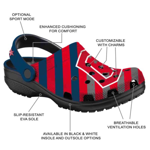 customized cleveland guardians star spangled graphic crocs new arrival