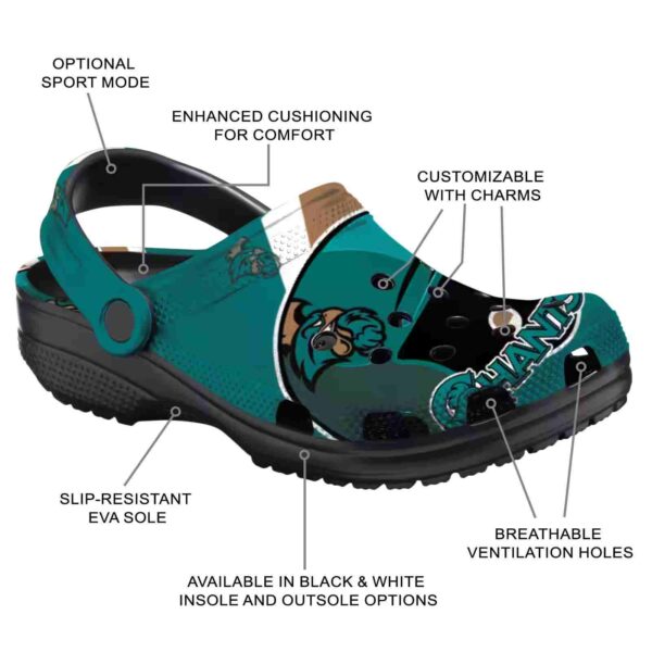 customized coastal carolina chanticleers baseball helmet clog new arrival