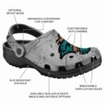 customized coastal carolina chanticleers cracked texture clog best selling