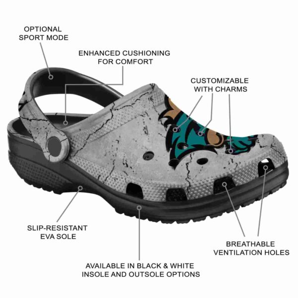 customized coastal carolina chanticleers cracked texture clog new arrival