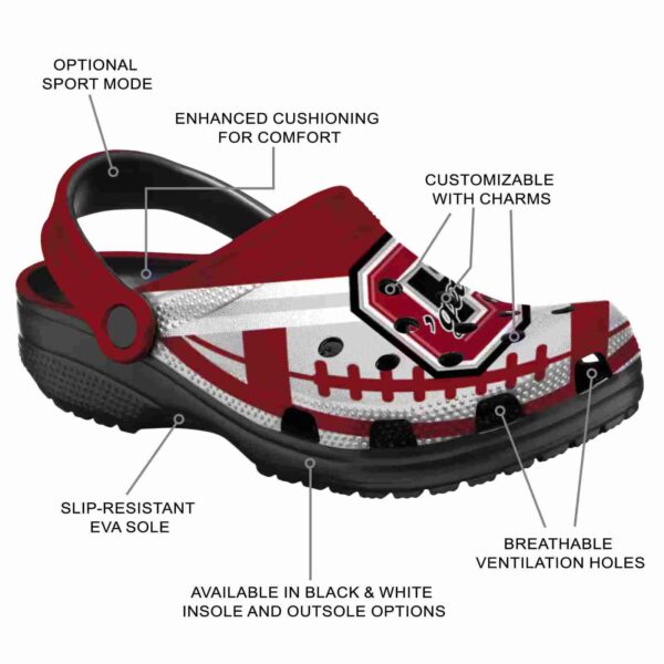 customized colgate raiders football motif clog new arrival
