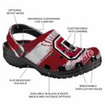 customized colgate raiders paint splatter graphics clog best selling