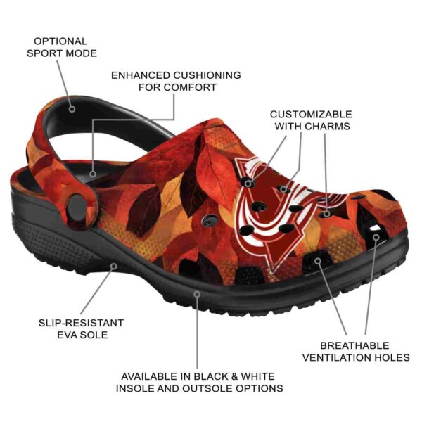 customized colorado avalanche autumn leaves clog new arrival