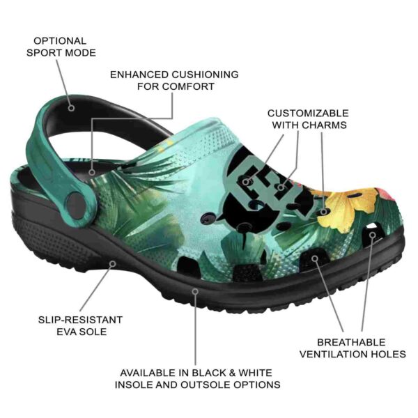 customized colorado buffaloes tropical vibes clog new arrival