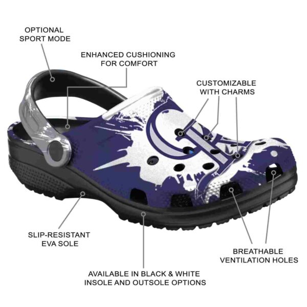 customized colorado rockies splatter pattern crocs new arrival