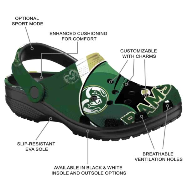 customized colorado state rams baseball helmet clog new arrival