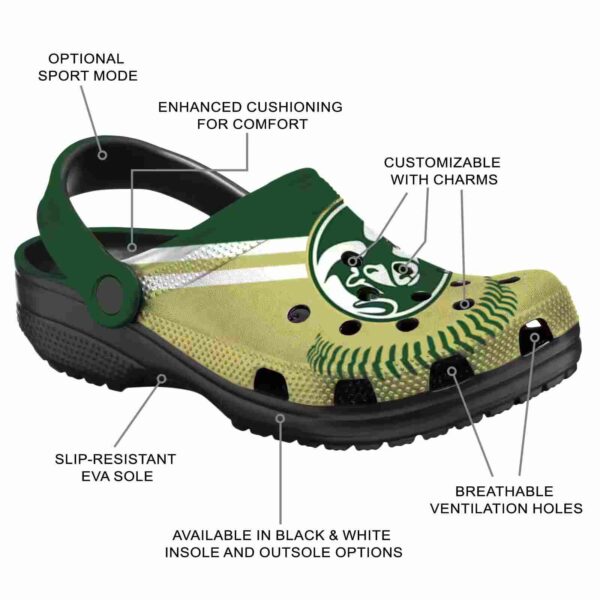 customized colorado state rams baseball motif clog new arrival