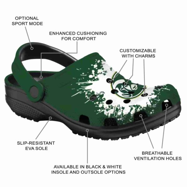 customized colorado state rams splatter background clog new arrival