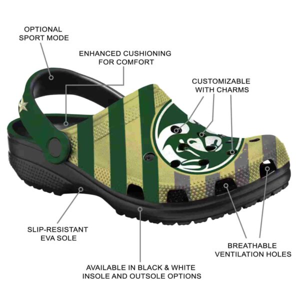 customized colorado state rams star spangled graphic clog new arrival
