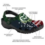 customized colorado state rams star spangled side pattern clog best selling