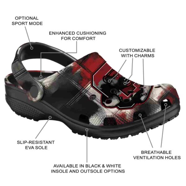 customized cornell big red plaid fusion clog new arrival