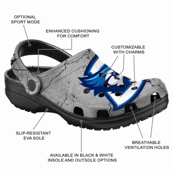 customized creighton bluejays cracked texture clog new arrival