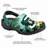 customized creighton bluejays tropical vibes clog best selling