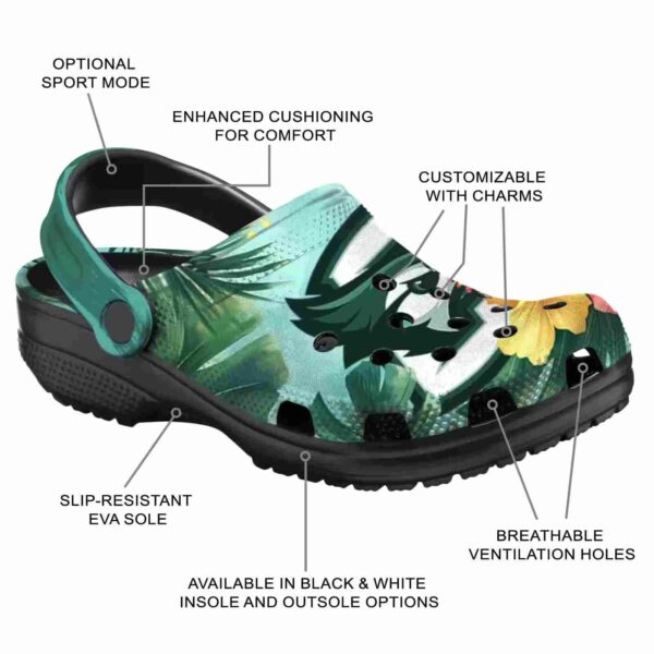 customized creighton bluejays tropical vibes clog new arrival