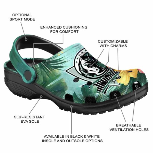 customized dallas mavericks tropical vibes clog new arrival