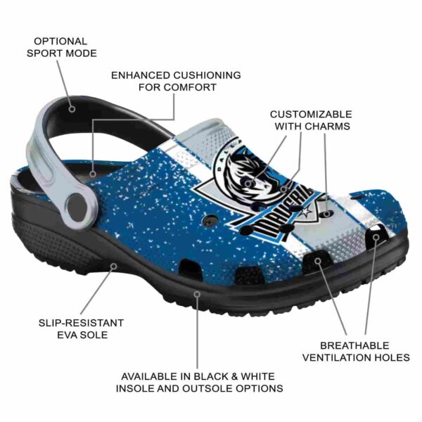 customized dallas mavericks vertical stripes clog new arrival