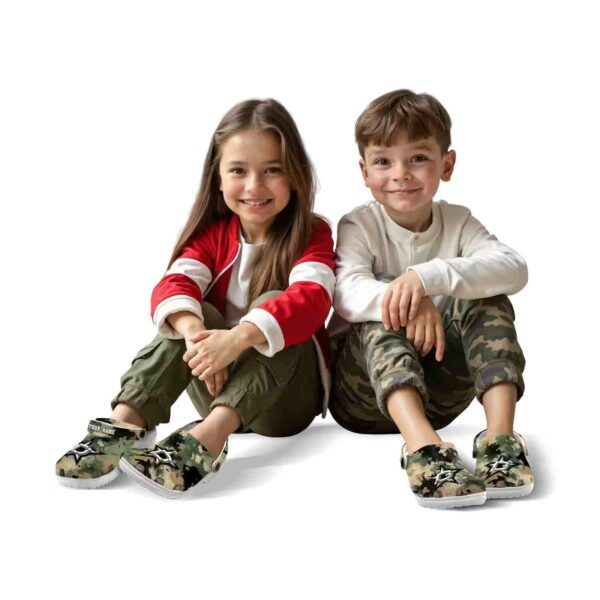 customized dallas stars camouflage craze clog fashion forward